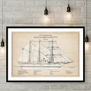 Póster USCGC Alexander Hamilton wix-272 - SBD