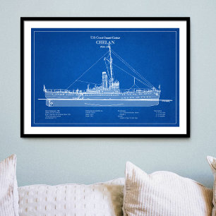 Póster USCGC Chelan - ABD