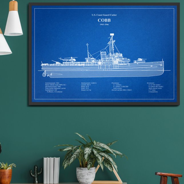 Póster USCGC Cobb wpg-181 - ABD (Subido por el creador)