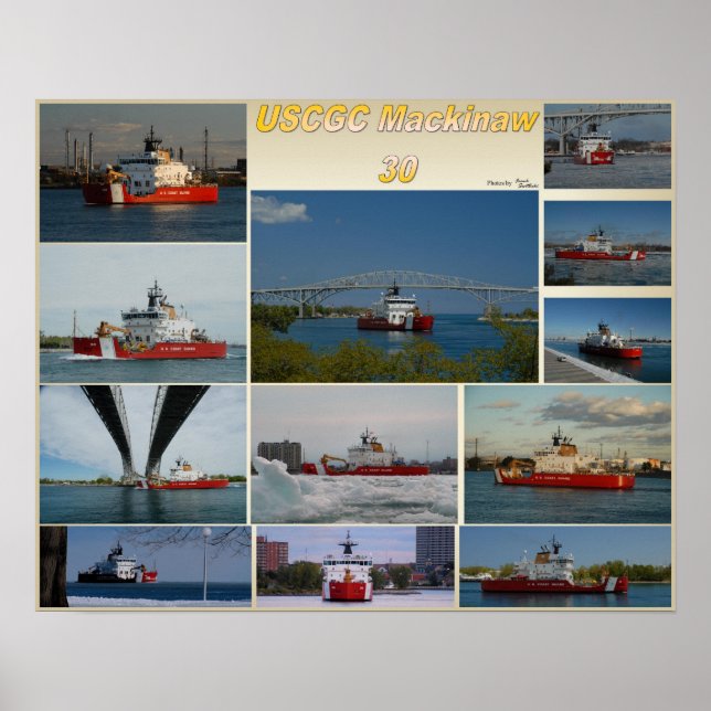 Póster USCGC Cutter Mackinaw (Frente)