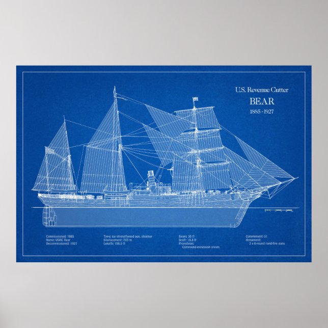 Póster USCGRC USRC Bear - ABD (Frente)