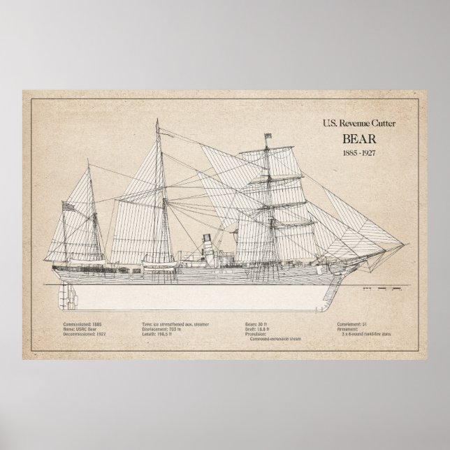 Póster USCGRC USRC Bear - SBD (Frente)