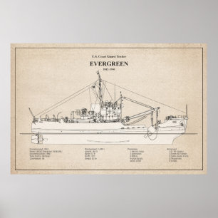 Póster USCGT Evergreen wlb-295 - SBD