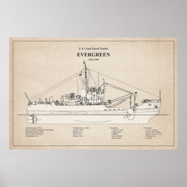 Póster USCGT Evergreen wlb-295 - SBD (Frente)