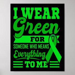 Póster Usé Ch verde para el Día Mundial contra el Cáncer