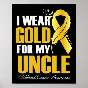 Póster Usé Oro Para Mi Tío Pescador De Cáncer.