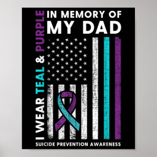 Póster Usé Un & Verde azulado; Morado En Memoria De Mi