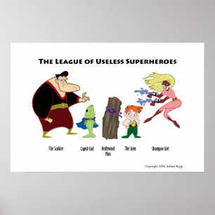 Póster Useless Superheroes Poster