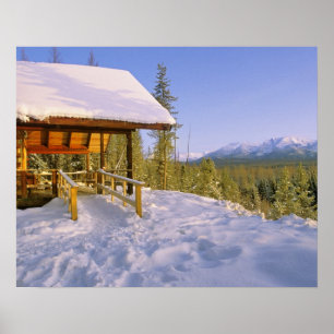 Póster USFS Schnauss Alquiler de cabinas en invierno