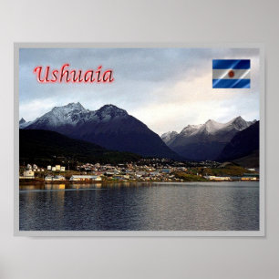 Póster Ushuaia - De noche - Argentina -