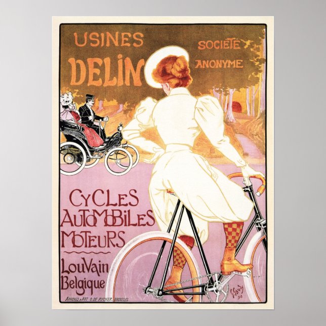 Póster Usiness Delin Ciclos Anuncio de Poster de ciclo fr (Frente)
