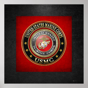 Póster USMC Emblem [Edición Especial] [3D]