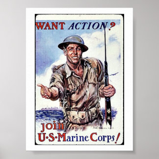 Póster Usmc Recruit