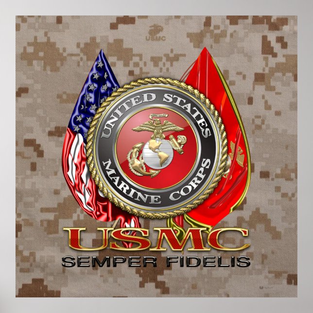 Póster USMC Semper Fi [Edición Especial] [3D] (Frente)