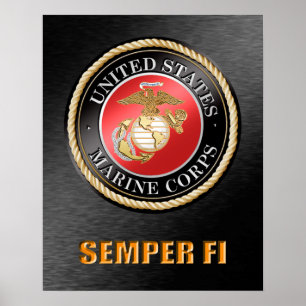 Póster USMC Semper Fi Poster