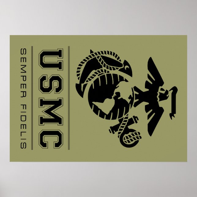 Póster USMC Semper Fidelis [Semper Fi] (Frente)