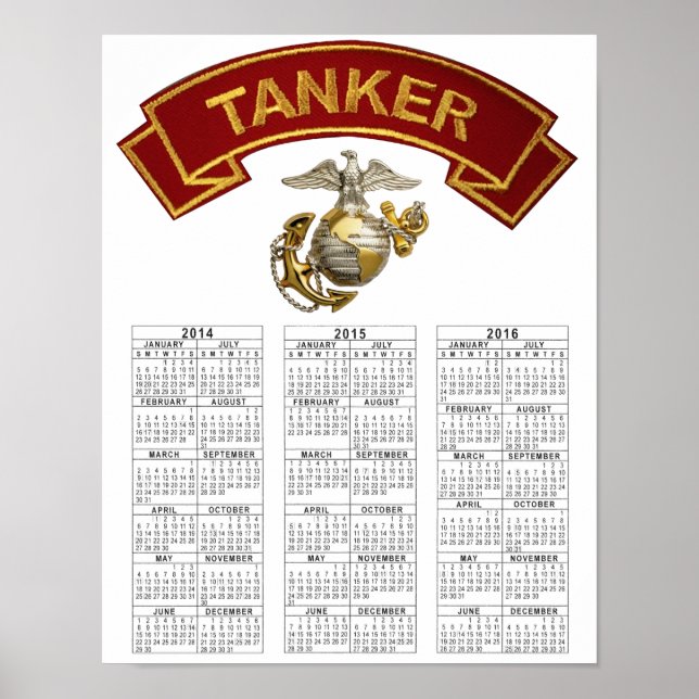 PÓSTER USMC TANKER (Frente)