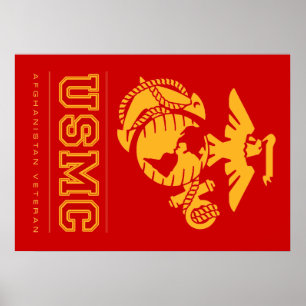 Póster USMC Veterano de Afganistán