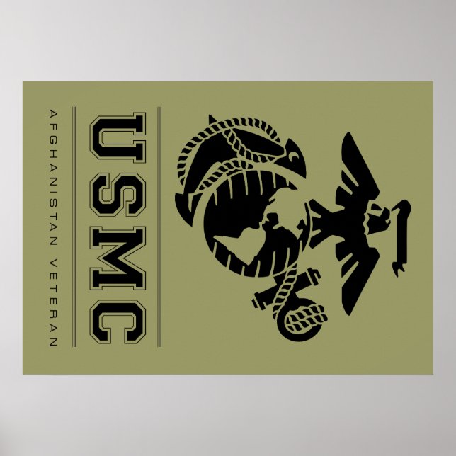 Póster USMC Veterano de Afganistán (Frente)