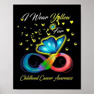 Póster Uso Amarillo Para Concienciación Sobre El Cáncer I