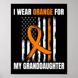 Póster Uso Ame Nieta Naranja Leucemia