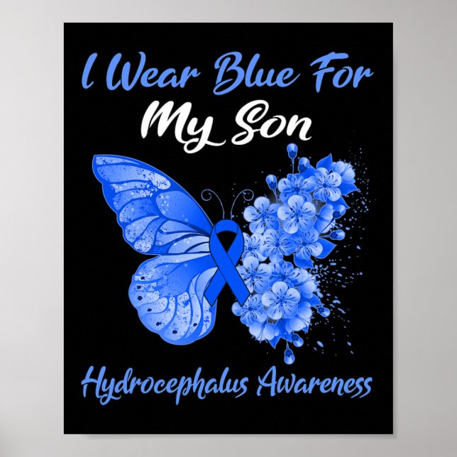 Póster Uso Azul Para Mi Hijo Hidrófano Conciencia (Frente)