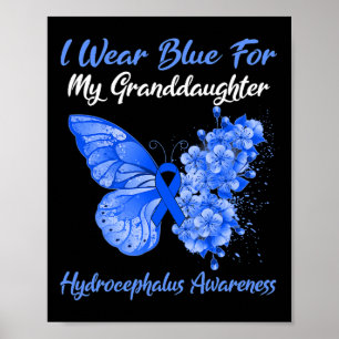 Póster Uso Azul Para Mi Nieta Hidrocefalia