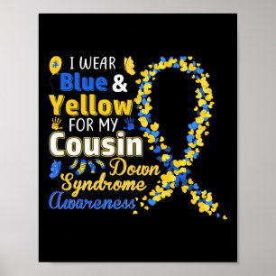 Póster Uso Azul Y Amarillo Para Mi Síndrome De Primo-Caíd