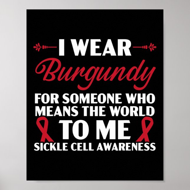 Póster Uso Borgoña Para Alguien Que Significa El Mundo Pa (Frente)