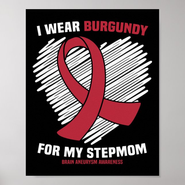 Póster Uso Borgoña Para Mi Madrastra Aneurysm Awar (Frente)