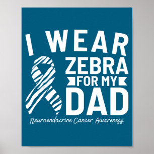 Póster Uso cebra para mi papá cáncer neuroendocrino conci