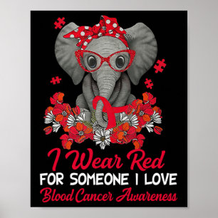 Póster Uso Cinta Roja Para Concienciar Sobre El Cáncer De