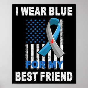 Póster Uso El Azul Para Concienciar A Mi Mejor Amigo Sobr