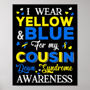 Póster Uso El Azul Y El Amarillo Para Mi Síndrome De Pris