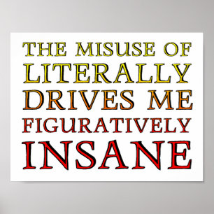 Póster Uso indebido de un Poster gracioso