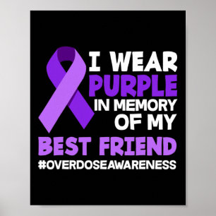 Póster Uso Morado En Memoria De Mi Mejor Sobredosis De Am