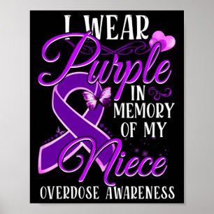 Póster Uso Morado En Memoria De Mi Sobredosis De Niña Con