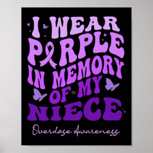 Póster Uso Morado En Memoria De Mi Sobredosis De Niña Con