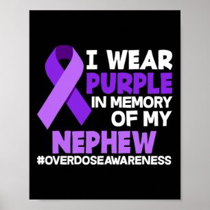 Póster Uso Morado En Memoria De Mi Sobredosis De Sobredos