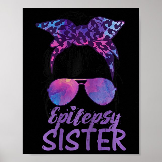 Póster Uso Morado Para Epilepsia Epilepsia (Frente)