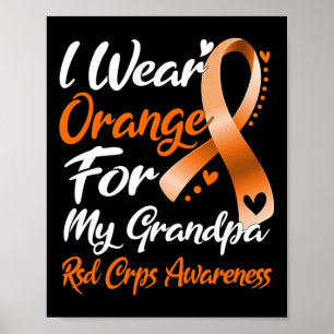 Póster Uso Naranja Para Concienciar A Los Crps De Mi Abue