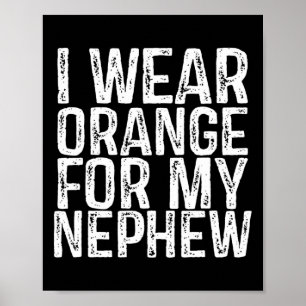 Póster Uso Naranja Para Concienciar Sobre La Leucemia En 