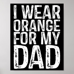 Póster Uso Naranja Para Concienciar Sobre Leucemia En Mi 