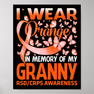 Póster Uso Naranja Para Mi Conciencia De La Abuela Rsd Cr