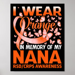 Póster Uso Naranja Para Mi Conciencia De Nana Rsd Crps