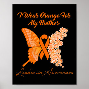 Póster Uso Naranja para mi hermano - Conciencia sobre la 