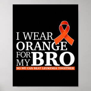 Póster Uso Naranja Para Mi Hermano Para Poder Superar La 