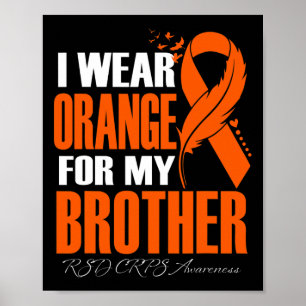 Póster Uso Naranja Para Mi Hermano Rsd Crps Awareness Fe