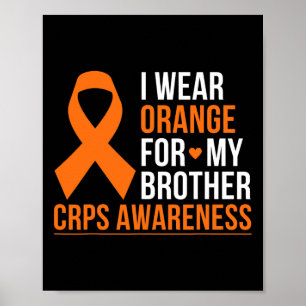 Póster Uso Naranja Para Mi Hermano Rsd Crps Conciencia Mo