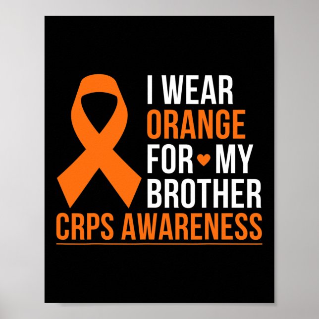 Póster Uso Naranja Para Mi Hermano Rsd Crps Conciencia Mo (Frente)